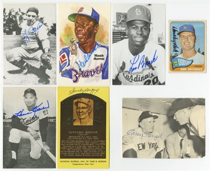 Huge Collection of (250) Baseball Autographs - Loaded With Hall of Famers and Stars!